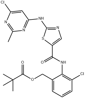 Des-6-[4-(2-hydroxyethyl)-1-piperazinyl]-6-chloro-O-pivalate Dasatinib