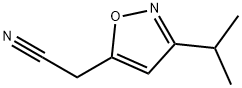 5-Isoxazoleacetonitrile,  3-(1-methylethyl)- 结构式