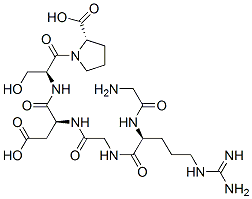 glycyl-arginyl-glycyl-aspartyl-seryl-proline 化学構造式