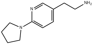 2-(6-(ピロリジン-1-イル)ピリジン-3-イル)エタンアミン 化学構造式
