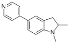 1,2-DIMETHYL-5-(4-PYRIDINYL)INDOLINE 结构式