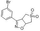 3-(3-Bromo-phenyl)-3a,4,6,6a-tetrahydro-thieno[3,4-d]isoxazole 5,5-dioxide Structure