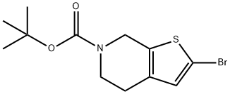 THIENO[2,3-C]PYRIDINE-6(5H)-CARBOXYLIC ACID, 2-BROMO-4,7-DIHYDRO-, 1,1-DIMETHYLETHYL ESTER|THIENO[2,3-C]PYRIDINE-6(5H)-CARBOXYLIC ACID, 2-BROMO-4,7-DIHYDRO-, 1,1-DIMETHYLETHYL ESTER