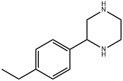 2-(4-ethylphenyl)piperazine Structure