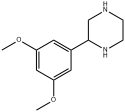 2-(3,5-DIMETHOXYPHENYL)PIPERAZINE Structure