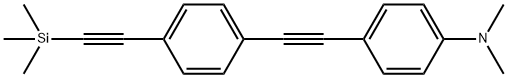 N,N-diMethyl-4-((4-((triMethylsilyl)ethynyl) phenyl)ethynyl)benzenaMine Struktur