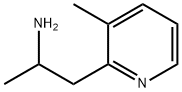 1-(3-メチルピリジン-2-イル)プロパン-2-アミン 化学構造式