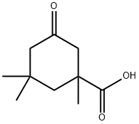 1,3,3-Trimethyl-5-oxocyclohexanecarboxylic acid Structure
