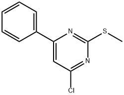 4-chloro-2-methylsulfanyl-6-phenylpyrimidine Struktur