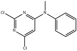 2,6-二氯-N-甲基-N-苯基嘧啶-4-胺, 91064-29-8, 结构式