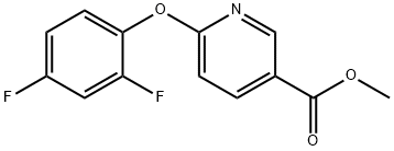 Methyl 6-(2,4-difluorophenoxy)nicotinate Struktur