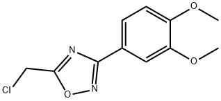 5-(氯甲基)-3-(3,4-二甲氧苯基)-1,2,4-恶二唑, 91066-47-6, 结构式