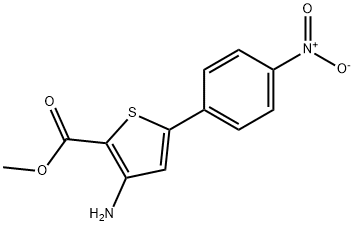 3-AMINO-5-(4-NITROPHENYL)THIOPHENE-2-CARBOXYLIC ACID METHYL ESTER Structure