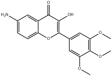 4H-1-BENZOPYRAN-4-ONE, 6-AMINO-3-HYDROXY-2-(3,4,5-TRIMETHOXYPHENYL)-,910806-74-5,结构式
