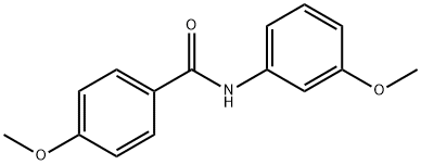 4-METHOXY-N-(3-METHOXYPHENYL)BENZAMIDE 结构式
