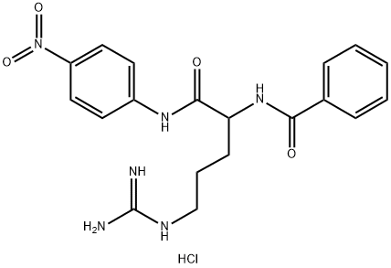 N-Benzoyl-DL-arginine-4-nitroanilide hydrochloride Struktur