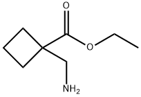 Cyclobutanecarboxylic  acid,  1-(aminomethyl)-,  ethyl  ester Struktur