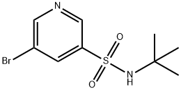 5-BROMO-N-TERT-BUTYLPYRIDINE-3-SULFONAMIDE 结构式