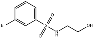 3-BROMO-N-(2-HYDROXYETHYL)BENZENESULPHONAMIDE 97 Structure