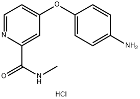 4-(4-氨基苯氧基)-N-甲基-2-吡啶甲酰胺盐酸盐, 911132-05-3, 结构式
