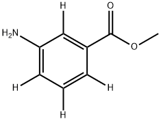 3‐アミノ安息香酸メチル‐2,4,5,6‐D4 化学構造式