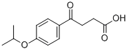 4-オキソ-4-(4-イソプロポキシフェニル)酪酸 化学構造式