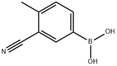 (3-CYANO-4-METHYLPHENYL)BORONIC ACID Struktur