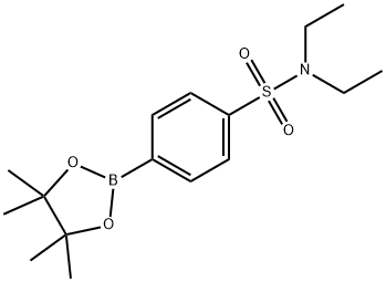 N,N-Diethyl-4-(tetramethyl-1,3,2-dioxaborolan-2-yl)benzene-1-sulfonamide Struktur