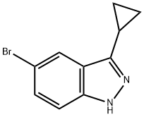 5-ブロモ-3-シクロプロピル-1H-インダゾール 化学構造式