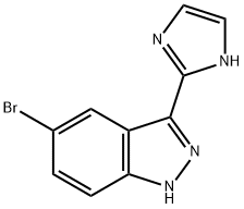 1H-Indazole, 5-broMo-3-(1H-iMidazol-2-yl)- Struktur