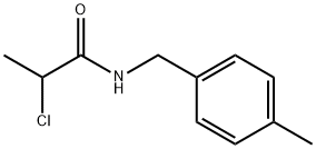 2-氯-N-[(4-甲基苯基)甲基]丙酰胺,91131-15-6,结构式