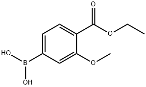 4-羧酸乙酯-3-甲氧基苯硼酸 结构式