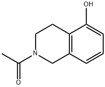 2-Acetyl-5-hydroxy-1,2,3,4-tetrahydroisoquinoline 化学構造式