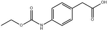 2-{4-[(ethoxycarbonyl)amino]phenyl}acetic acid,91134-09-7,结构式