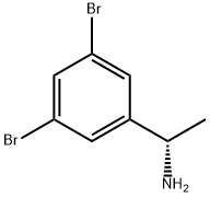 Benzenemethanamine, 3,5-dibromo-α-methyl-, (αS)- 化学構造式