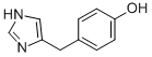 4-[(1H-咪唑-4-基)甲基]苯酚,911701-06-9,结构式