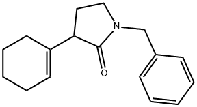 1-苄基-3-(环己-1-烯-1-基)吡咯烷-2-酮, 911721-81-8, 结构式