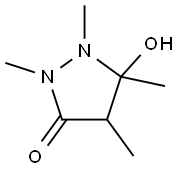 3-Pyrazolidinone,  5-hydroxy-1,2,4,5-tetramethyl-,911797-64-3,结构式