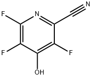 2-Pyridinecarbonitrile,  3,5,6-trifluoro-4-hydroxy- Structure