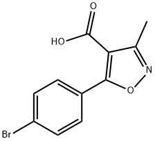 5-(4-Bromo-phenyl)-3-methyl-isoxazole-4-carboxylic acid Struktur
