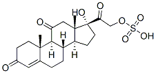 cortisone sulfate Structure