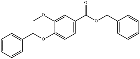 Benzyl 4-(benzyloxy)-3-methoxybenzoate 化学構造式