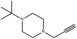 1-(2-甲基-2-丙基)-4-(2-丙炔-1-基)哌嗪 结构式