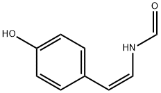 N-[2-(4-ヒドロキシフェニル)エテニル]ホルムアミド 化学構造式
