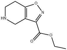 4,5,6,7-TETRAHYDRO-ISOXAZOLO[4,5-C]PYRIDINE-3-CARBOXYLIC ACID, ETHYL ESTER Structure