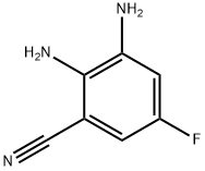 Benzonitrile,  2,3-diamino-5-fluoro-,912445-00-2,结构式