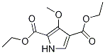 diethyl 3-Methoxy-1H-pyrrole-2,4-dicarboxylate 化学構造式