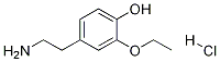 4-(2-aMinoethyl)-2-ethoxyphenol hydrochloride 化学構造式