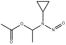 Acetic acid, 1-(cyclopropylnitrosamino)ethyl ester Structure