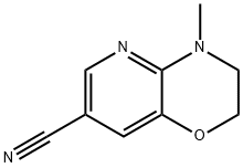 4-Methyl-3,4-dihydro-2H-pyrido[3,2-b][1,4]oxazine-7-carbonitrile Struktur
